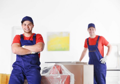 Professional removals team planning a move in Bromley