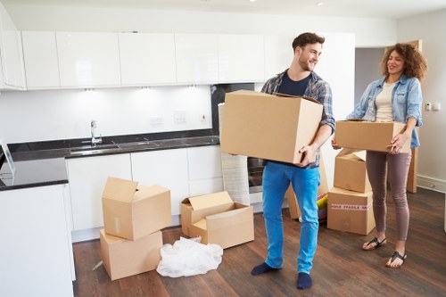 Furniture loading into a moving van in Bromley