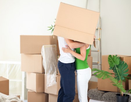 Local Bromley household loading items into mobile storage